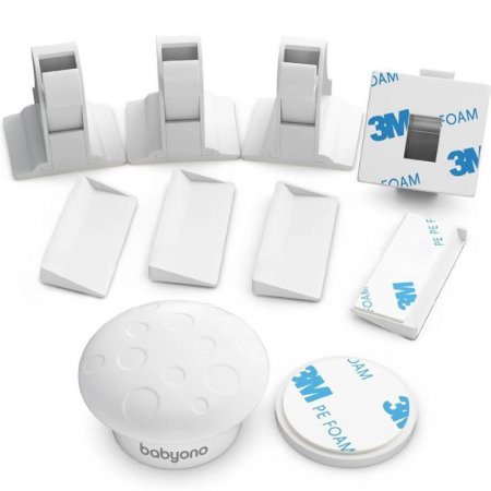 Магнитни обезопасители за шкафове Babyono 4 броя 1577