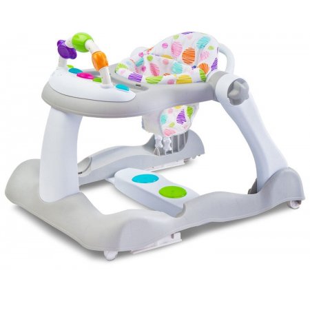 Проходилка, Бънджи  и Уокър Bounce Сив цвят Caretero Toyz