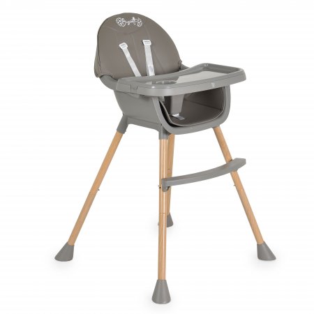 Moni - Стол за хранене Biscotti 2 в 1 сив