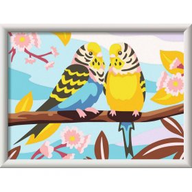 Рисувателна галерия CreArt Ravensburger - Прекрасни вълнисти папагалчета