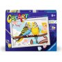 Рисувателна галерия CreArt Ravensburger - Прекрасни вълнисти папагалчета
