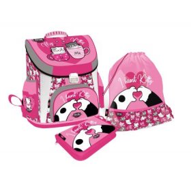 LIZZY CARD KITTOK Heart Kitty комплект 3 в 1 - раница, несесер, спортна торба