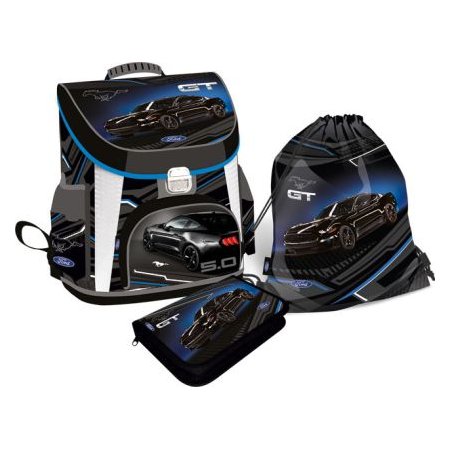 LIZZY CARD FORD Black  комплект 3 в 1 - раница, несесер, спортна торба