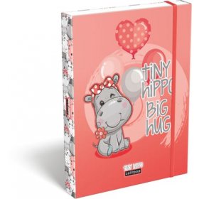 LIZZY CARD LOLLIPOP Thiny Hippo кутия с ластик А5