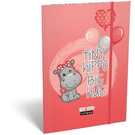 LIZZY CARD LOLLIPOP Thiny Hippo папка с ластик