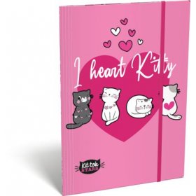 LIZZY CARD KITTOK Heart Kitty папка с ластик