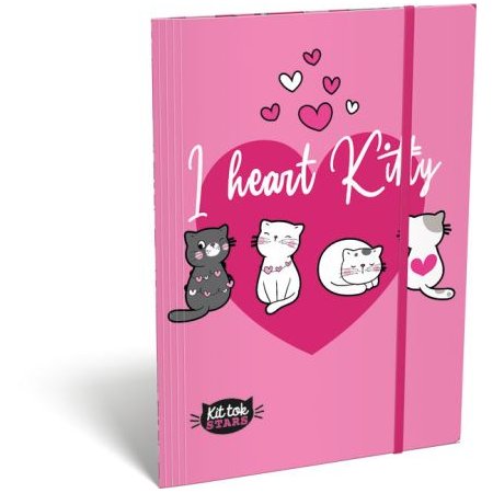 LIZZY CARD KITTOK Heart Kitty папка с ластик