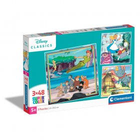 CLEMENTONI 3x48ч. Пъзел DISNEY CLASSICS 25302