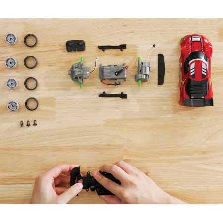 Състезателна кола Silverlit Build 2 drive, червена