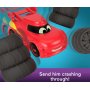Състезателни колички 1:55 с изстрелвачка Batweels Fisher Price, Redbird, червена