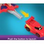 Състезателни колички 1:55 с изстрелвачка Batweels Fisher Price, Redbird, червена