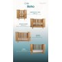 Трансформиращо Легло 4в1 Boho 70х90/70х134см Ingvart