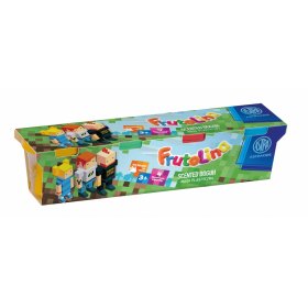 Комплект моделин, Astra, Frutolina, Pixel, 4 цвята x 100 гр.
