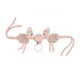 babyFEHN - Играчка за количка Фламинго Lazy, Crazy & Pink, 37 см
