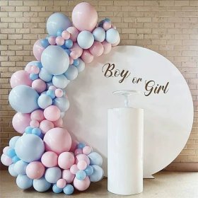 Комплект балони за бебешко парти Raya Toys Boy or Girl, 120 бр.