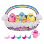 Игрален комплект яйца Spin Master Hatchimals Alive Neon Rainbow Spring Basket