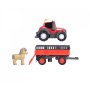 Massey Ferguson трактор с ремарке за животни