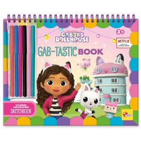 Творчески комплект, Lisciani, Gabby′s dollhouse, Книжка с активности, Gab-tastic