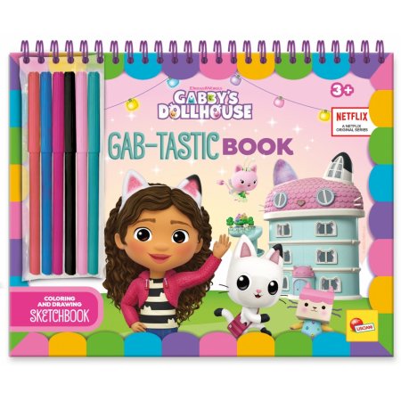 Творчески комплект, Lisciani, Gabby′s dollhouse, Книжка с активности, Gab-tastic