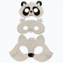 Комплект за оцветяване Raya Toys Маски с животни, 3 бр.