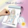 Творчески комплект, Lisciani, Barbie, Книжка за оцветяване с холографски ефект