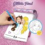 Творчески комплект, Lisciani, Barbie, Книжка за оцветяване с блясък