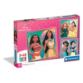 CLEMENTONI 3x48ч. Пъзел Princes