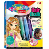 Colorino - Комплект пастели за коса Girls металик 5 цвята