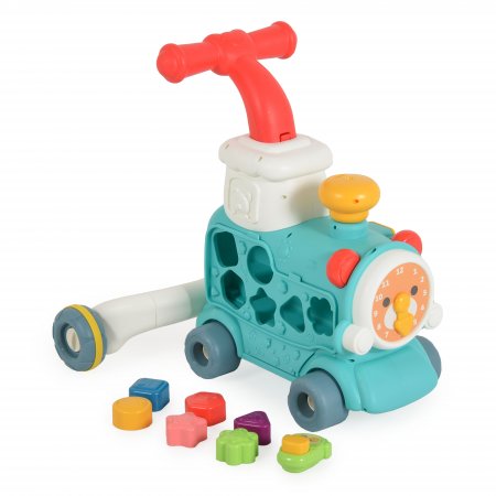 Moni toys - Играчка за прохождане 3в1 Happy Train mint