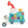 Moni toys - Играчка за прохождане 3в1 Happy Train mint