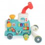 Moni toys - Играчка за прохождане 3в1 Happy Train mint