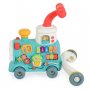 Moni toys - Играчка за прохождане 3в1 Happy Train mint