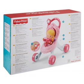 Музикална проходилка-количка за кукли Fisher Price