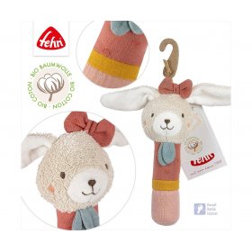 babyFEHN - Дрънкалка Зайче FehnNATUR, 17 см