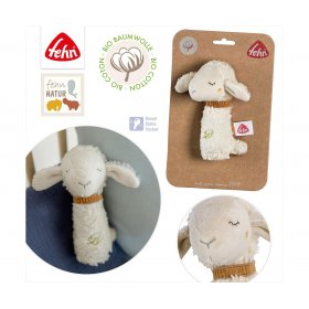 babyFEHN - Дрънкалка Овца Bio FehnNATUR, 15см