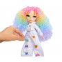 Кукла Rainbow High - Кукла с маркери за издухване, с дълга къдрава коса и панталон
