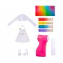 Кукла Rainbow High - Кукла с маркери за издухване, тъмнокожа с вързана коса на опашка