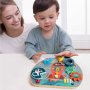 Интерактивна дървена детска играчка - Космическа ракета