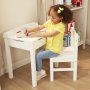 Детско бюро със столче Melissa&Doug Дървени, Бял 40231