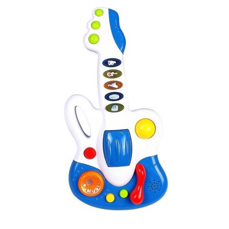Бебешка играчка Raya Toys Китара, Син
