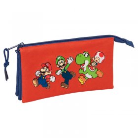 Ученически несесер с три отделения Super Mario Bros Mamma Mia