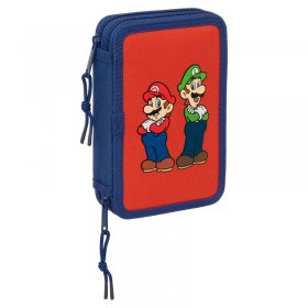 Ученически несесер с пособия Super Mario Bros Mamma Mia, 2 отделения