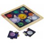 Дървен мини пъзел Fisher Price, слънчевата система
