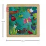 Дървен мини пъзел Fisher Price, насекоми и буболечки