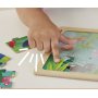 Дървен мини пъзел Fisher Price, насекоми и буболечки
