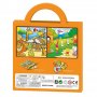 Магнитен пъзел Raya Toys Парк с животни 40 части