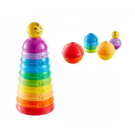 Кула за подреждане с разноцветни чашки Fisher Price