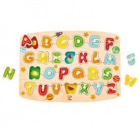 Hape - Дървен пъзел Азбука с картинки H1505