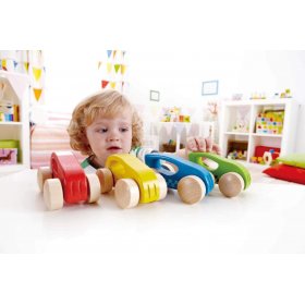 Hape - Детска дървена количка H0057