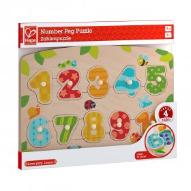 Hape - Number Peg Puzzlе H1404